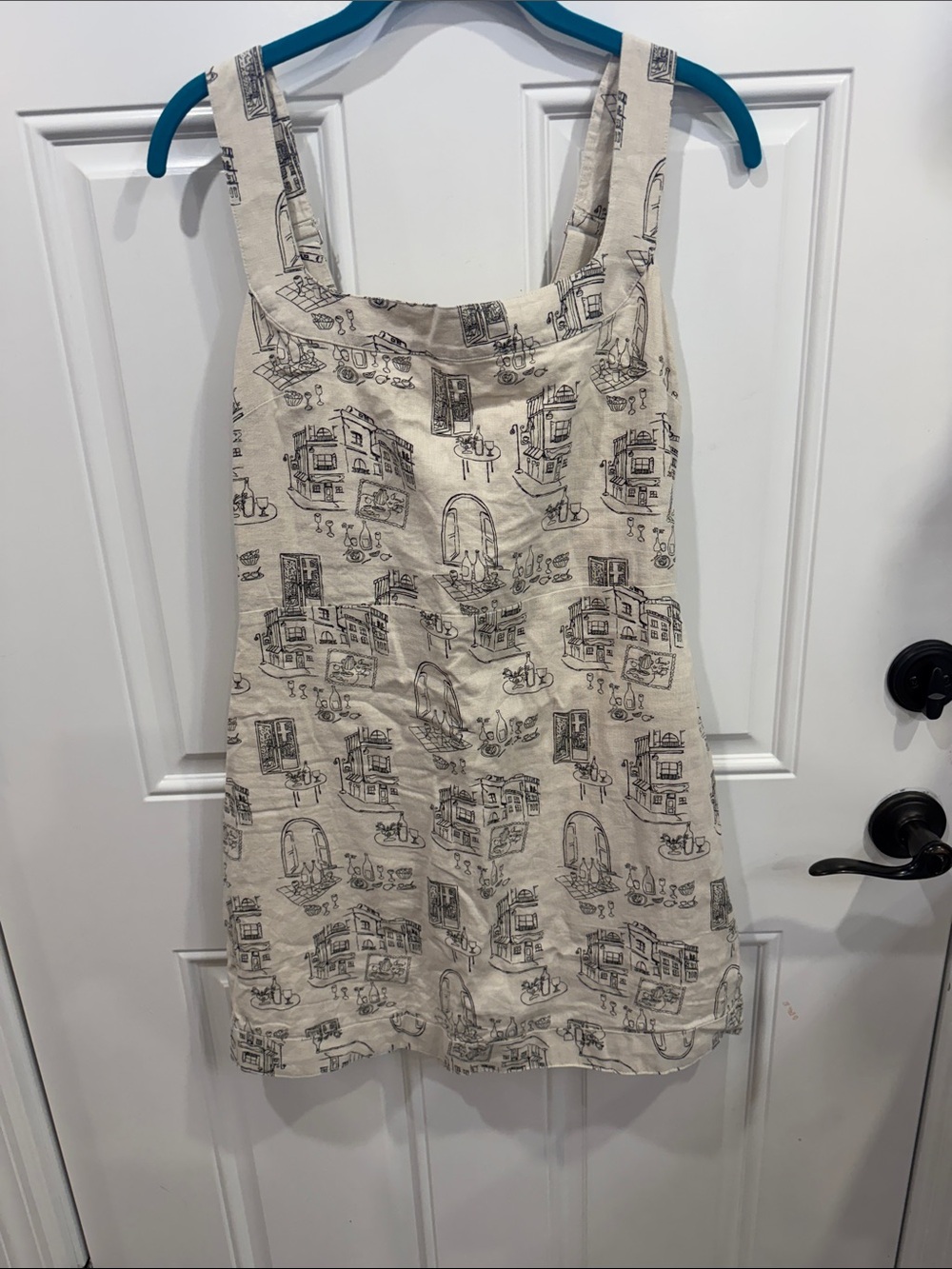 Abercrombie & Fitch Cream Printed Sundress